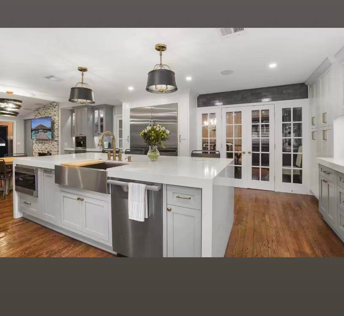 Kitchen remodel island and circulation view