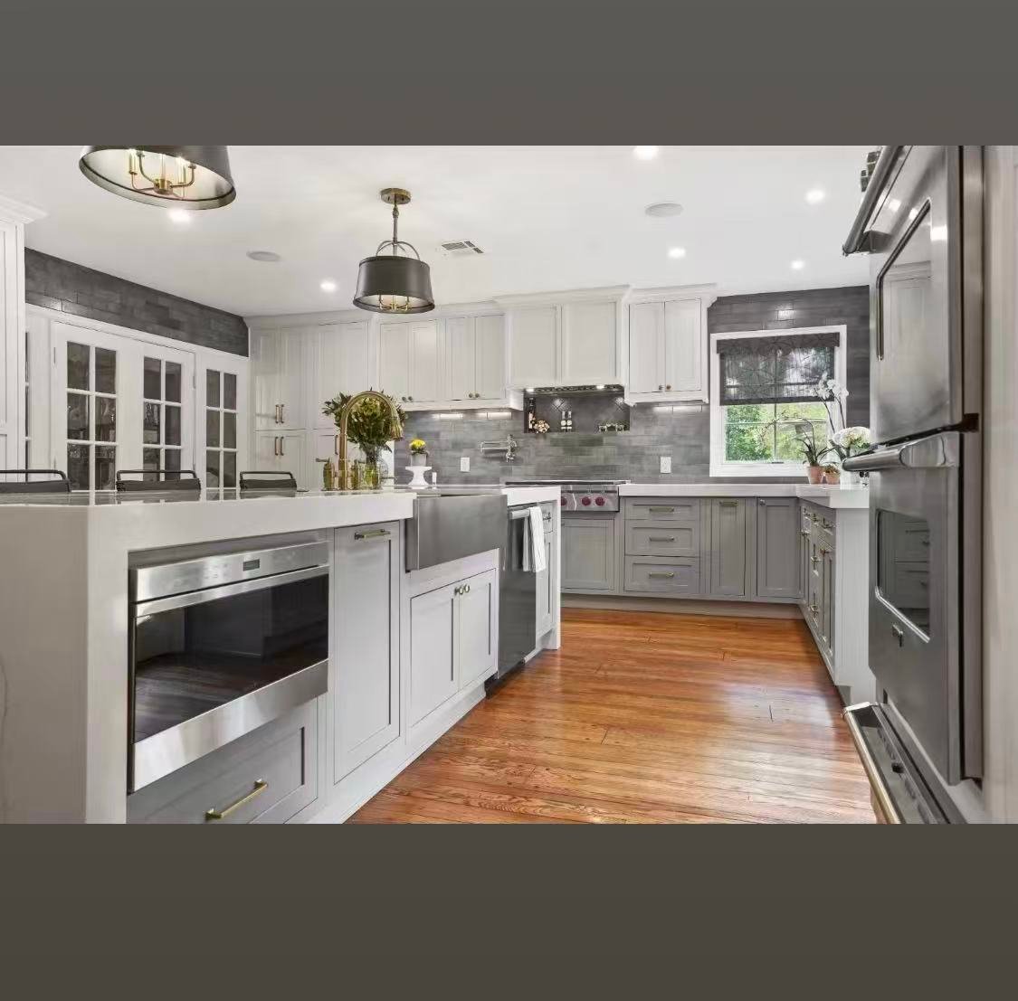 Kitchen remodel appliance and counter detail view